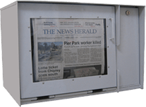 Newspaper rack